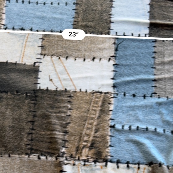 Norma Kamali Shirt Top Women’s Large Patchwork Print Stretch Short Sleeve - Picture 2 of 7